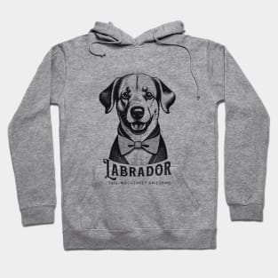 Labrado - Tail-waggingly awesome, Monochrome Vintage design Hoodie